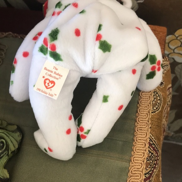 Rare 1998 Holiday Teddy Ty beanie baby - Picture 4 of 4